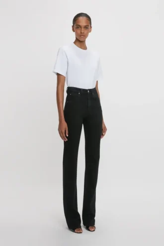 Blugi stretch Julia în negru spălat