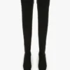 Cizme Sloane din jersey 45 în negru Cizme Sloane din jersey 45 în negru