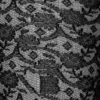 Colanți din dantelă cu monogramă, negri