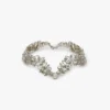 Colier tip choker cu cristale, argintiu Colier tip choker cu cristale, argintiu
