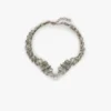 Colier tip choker cu cristale, argintiu Colier tip choker cu cristale, argintiu