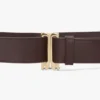 Curea de smoking Dorian din piele moale de culoare burgund Curea de smoking Dorian din piele moale de culoare burgund