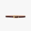 Curea Dorian cu cataramă tip pin din piele netedă de culoare burgund Curea Dorian cu cataramă tip pin din piele netedă de culoare burgund