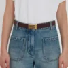 Curea Dorian din piele burgund Curea Dorian din piele burgund