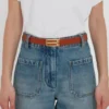 Curea Dorian standard din piele netedă de culoare maro deschis Curea Dorian standard din piele netedă de culoare maro deschis