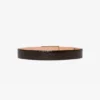 Curea Jumbo Dorian din piele cu imprimeu croc de culoare ciocolată Curea Jumbo Dorian din piele cu imprimeu croc de culoare ciocolată