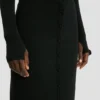 Fustă midi cu nasturi, negru Fustă midi cu nasturi, negru