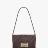 Geantă Soft Dorian din piele plisată de culoare burgund Geantă Soft Dorian din piele plisată de culoare burgund