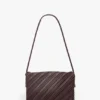 Geantă Soft Dorian din piele plisată de culoare burgund Geantă Soft Dorian din piele plisată de culoare burgund