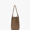 Geantă tote The Victoria din piele gri porumbel Geantă tote The Victoria din piele gri porumbel