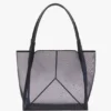 Geantă tote The Victoria mare din plasă bleumarin Geantă tote The Victoria mare din plasă bleumarin