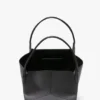 Geantă tote Victoria mare din piele neagră Geantă tote Victoria mare din piele neagră
