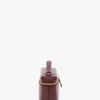Geantă Vanity Crossbody din piele burgundă Geantă Vanity Crossbody din piele burgundă