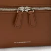 Geantă Vanity Crossbody din piele maro închis Geantă Vanity Crossbody din piele maro închis