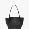 Geantă Victoria Tote din piele neagră Geantă Victoria Tote din piele neagră