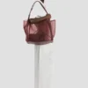Geantă Victoria Tote mare din plasă burgundă Geantă Victoria Tote mare din plasă burgundă