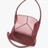 Geantă Victoria Tote mare din plasă burgundă Geantă Victoria Tote mare din plasă burgundă