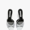 Harlow mule 100 din satin magneziu Harlow mule 100 din satin magneziu