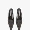 Mule cu toc stiletto Sloane 75 din plasă neagră Mule cu toc stiletto Sloane 75 din plasă neagră