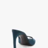 Mule Harlow 100 din satin albastru-verde Mule Harlow 100 din satin albastru-verde