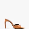 Mule Harlow 100 din satin bronz Mule Harlow 100 din satin bronz