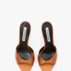 Mule Harlow 100 din satin bronz Mule Harlow 100 din satin bronz