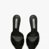 Mule Harlow 100 din satin negru Mule Harlow 100 din satin negru