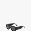 Ochelari de soare cu detaliu monogramă, negri Ochelari de soare cu detaliu monogramă, negri
