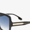 Ochelari de soare cu mască stratificată în gradient negru Ochelari de soare cu mască stratificată în gradient negru