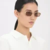 Ochelari de soare metalici în nuanța Gold Honey Havana Ochelari de soare metalici în nuanța Gold Honey Havana