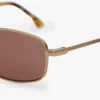 Ochelari de soare metalici în nuanța Gold Honey Havana Ochelari de soare metalici în nuanța Gold Honey Havana
