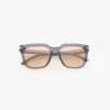 Ochelari de soare supradimensionați din acetat, în albastru transparent Ochelari de soare supradimensionați din acetat, în albastru transparent