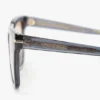 Ochelari de soare supradimensionați din acetat, în albastru transparent Ochelari de soare supradimensionați din acetat, în albastru transparent
