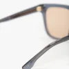 Ochelari de soare supradimensionați din acetat, în albastru transparent Ochelari de soare supradimensionați din acetat, în albastru transparent