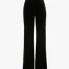 Pantaloni Alina din catifea de culoare midnight Pantaloni Alina din catifea de culoare midnight