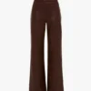 Pantaloni Alina din piele în nuanța burgundy Pantaloni Alina din piele în nuanța burgundy