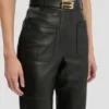 Pantaloni Alina din piele, negri Pantaloni Alina din piele, negri