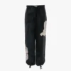 Pantaloni cargo cu imprimeu floral în albastru închis Pantaloni cargo cu imprimeu floral în albastru închis