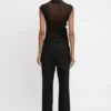Pantaloni clasici croiți în negru Pantaloni clasici croiți în negru