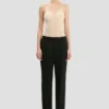 Pantaloni croiți cu croi drept, negri Pantaloni croiți cu croi drept, negri