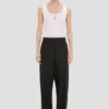 Pantaloni cu croi curbat, negri Pantaloni cu croi curbat, negri