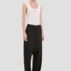 Pantaloni cu croi curbat, negri Pantaloni cu croi curbat, negri