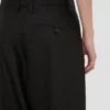 Pantaloni cu croi curbat, negri Pantaloni cu croi curbat, negri
