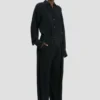 Pantaloni cu croi larg, de culoare bleumarin Pantaloni cu croi larg, de culoare bleumarin