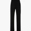 Pantaloni cu inserții transparente, negri Pantaloni cu inserții transparente, negri