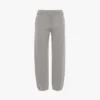 Pantaloni jogger cu logo brodat, gri melanj Pantaloni jogger cu logo brodat, gri melanj