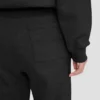 Pantaloni jogger cu logo brodat, negri Pantaloni jogger cu logo brodat, negri