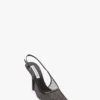 Pantofi cu toc stiletto și baretă în spate The Victoria 100 din plasă neagră Pantofi cu toc stiletto și baretă în spate The Victoria 100 din plasă neagră