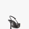 Pantofi cu toc stiletto și baretă în spate The Victoria 100 din plasă neagră Pantofi cu toc stiletto și baretă în spate The Victoria 100 din plasă neagră