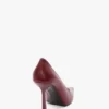 Pantofi cu toc stiletto The Victoria 100 din piele burgundă Pantofi cu toc stiletto The Victoria 100 din piele burgundă